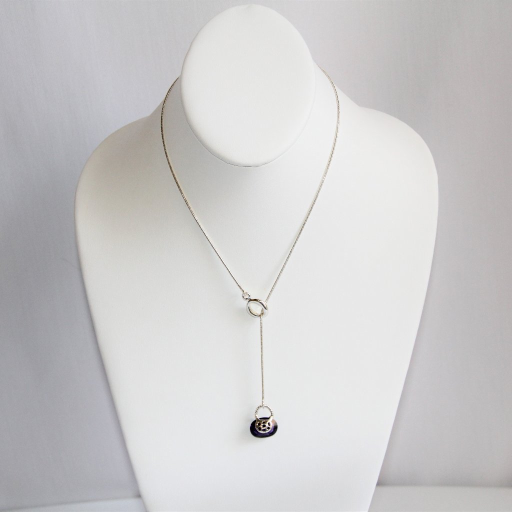 Sterling Silver Amethyst Swarovski Crystal Chain